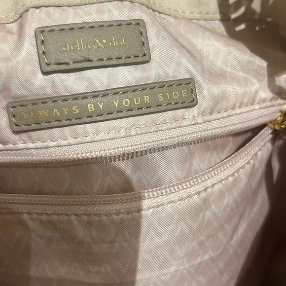 Stella And Dot Ellie Hobo Bag Retired Metallic/Straw Crossbody 2 Way Strap - Picture 2 of 12